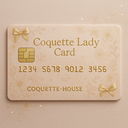 Coquette Lady Card