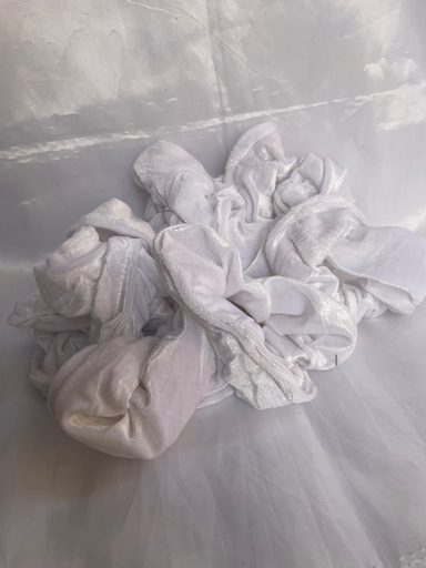 Scrunchie blanc