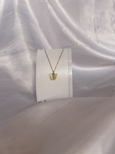 Chaîne papillon jaune